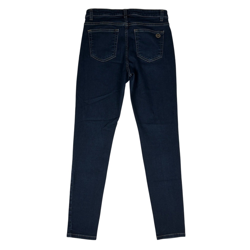 Michael Kors Izzy Skinny Jeans Womens 8 Dark Wash Stretch Denim Mid Rise - Picture 2 of 10